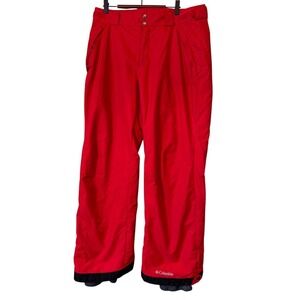 Columbia Omni Tech Bugaboo Mens Med Red Ski Pants Winter Snow Outdoors Camping